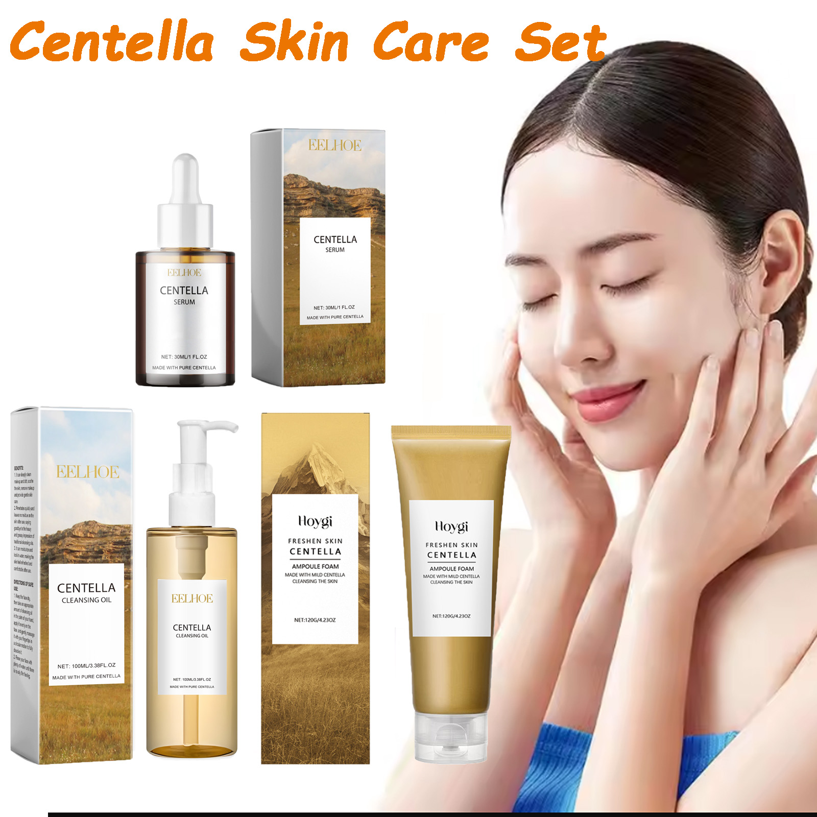 Skincare Glow Glowing - Centella-Juego de cuidado de la piel,