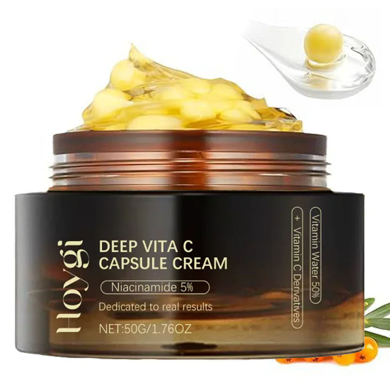 Skincare Glow Glowing - Cápsula dorada de vitamina C profunda,