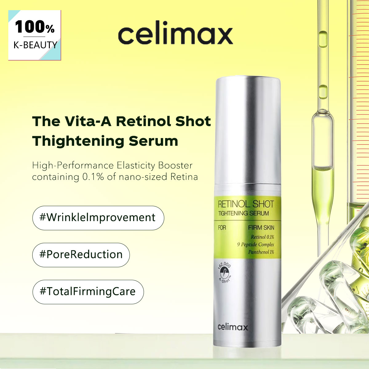 The Ordinary Serum Hyaluronic Acid - Celimax THE VITA-A RETINOL SHOT SERUM