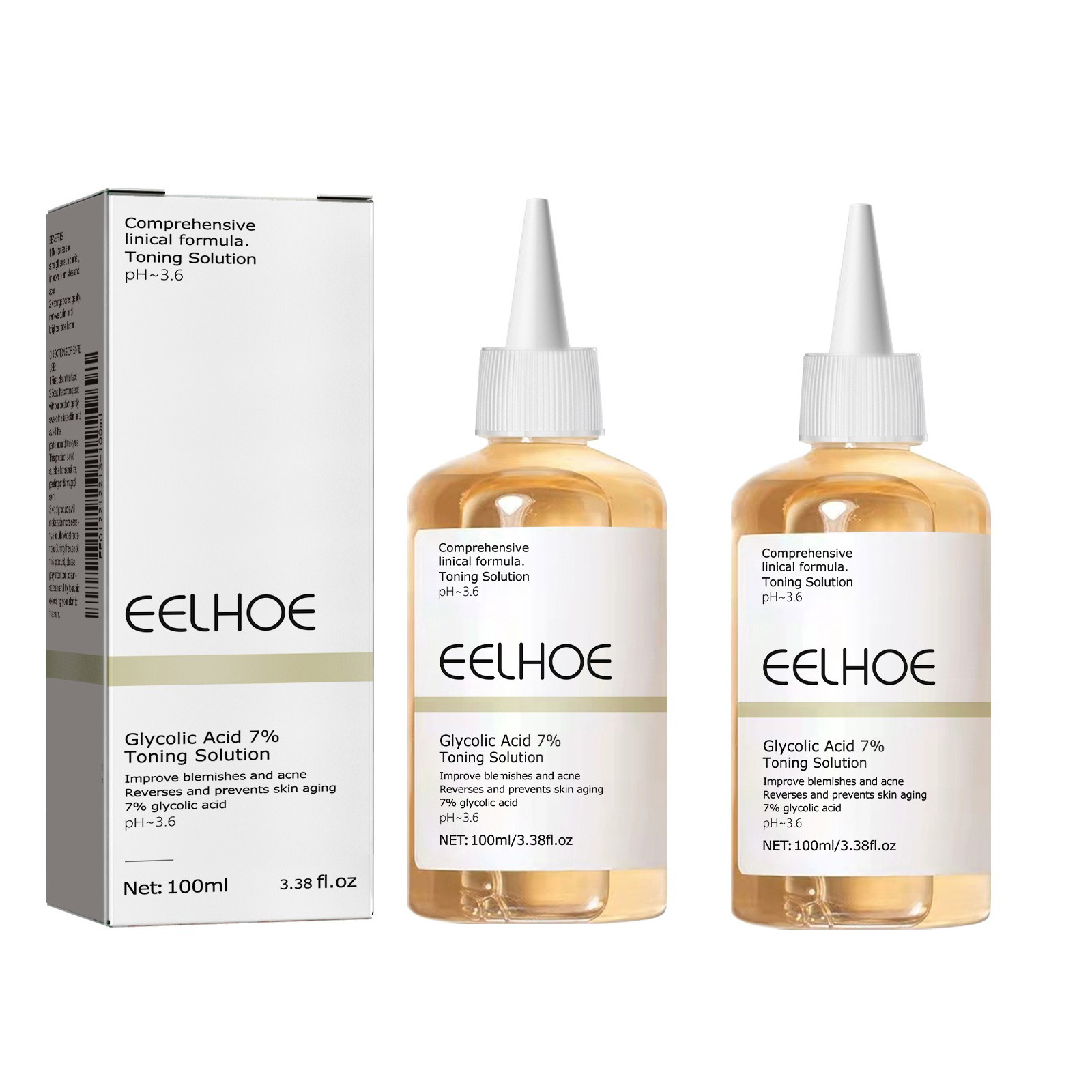 The Ordinary Serum Hyaluronic Acid - Solución tonificante de ácido glicólico 7%,