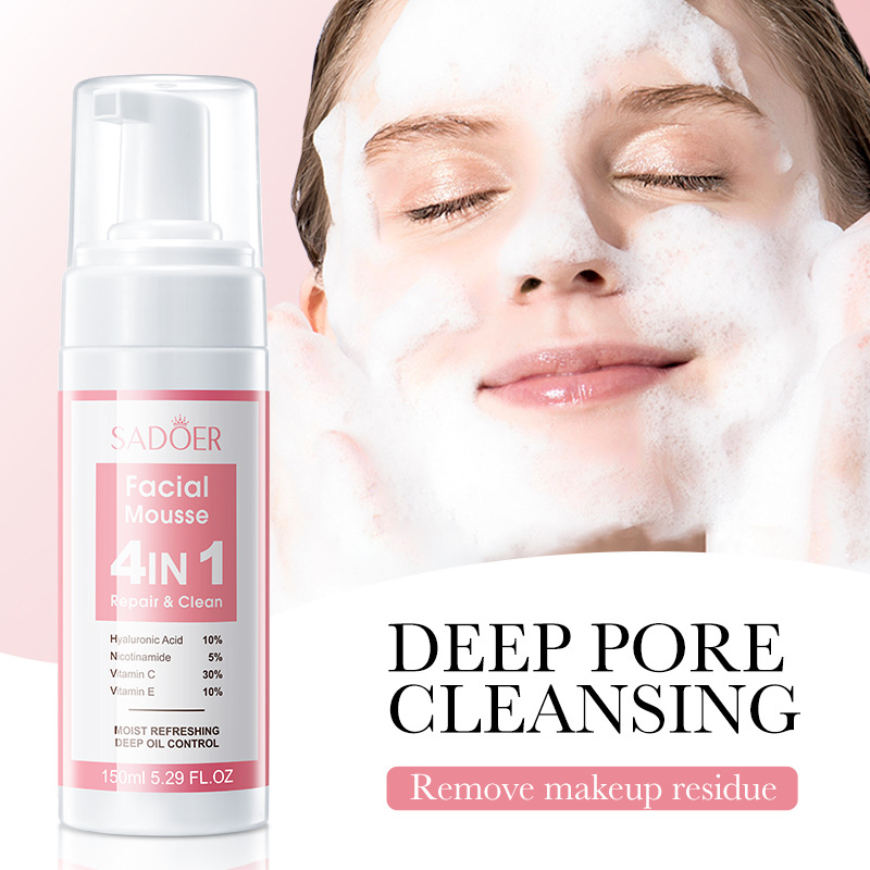 Salicylic Acid Cleanser - SADOER 4 en 1 Mousse Facial