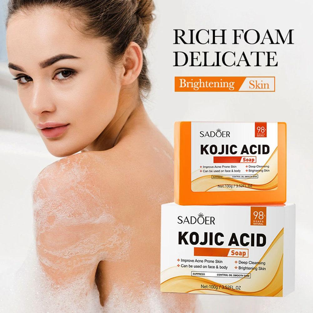 Jabón de ácido kójico para car - Kojic Acid Soap reseña y precio