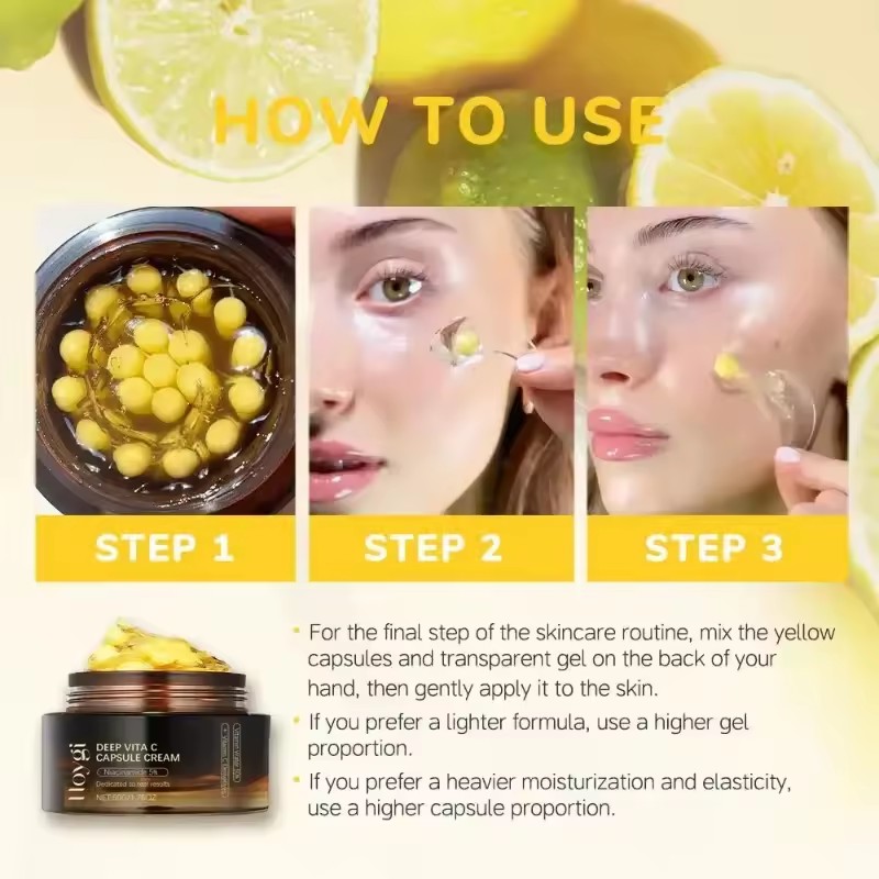 Cápsula dorada de vitamina C p - Skincare Glow Glowing reseña y precio