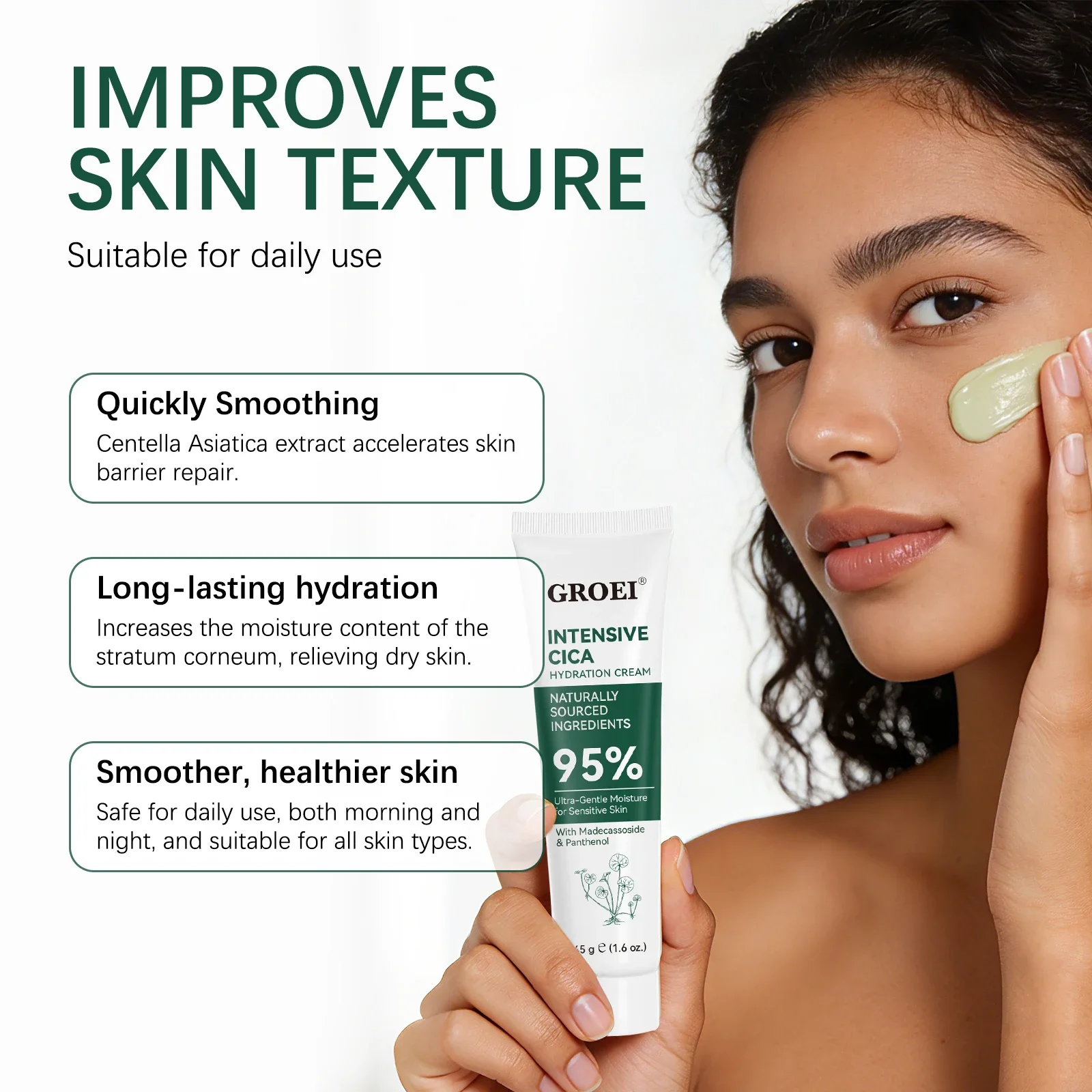 Crema Hidratante GROEI Snow Gr - Skincare Glow Glowing reseña y precio