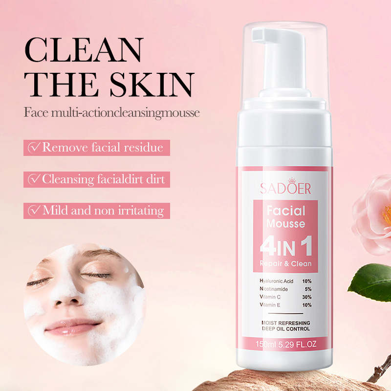 SADOER 4 en 1 Mousse Facial es - Salicylic Acid Cleanser reseña y precio