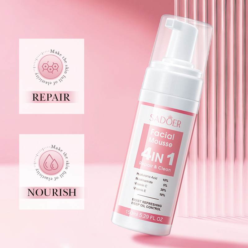 SADOER 4 en 1 Mousse Facial es - Salicylic Acid Cleanser reseña y precio
